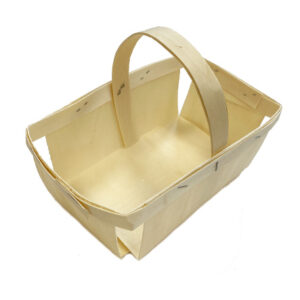 Barquette Bois rectangulaire avec anse